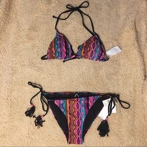 Rip Curl Tribal Print Bikini (L)